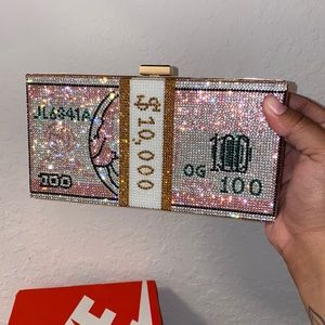 pink diamond clutch
